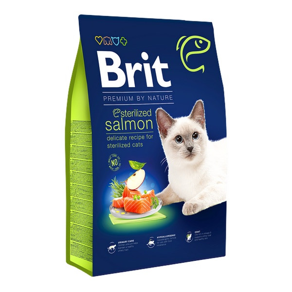 Brit Premium By Nature Cat Sterilized Salmon 8kg