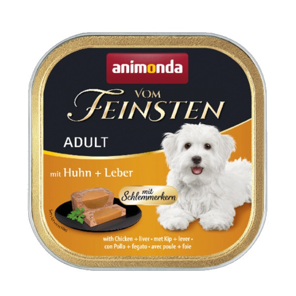 Animonda vom Feinsten Dog Adult Kurczak i Wątróbka tacka 150g