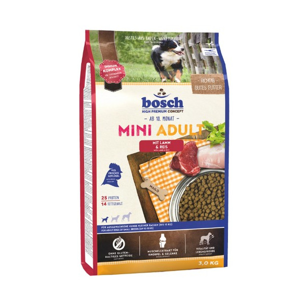 Bosch Mini Adult Lamm & Reis - Jagnięcina i ryż 3kg