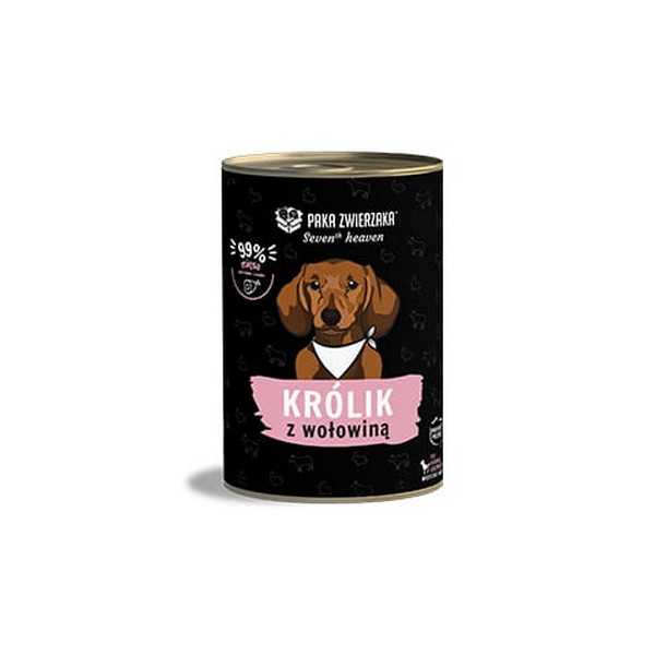 Paka Zwierzaka Seventh Heaven Rabbit & Beef puszka 400g