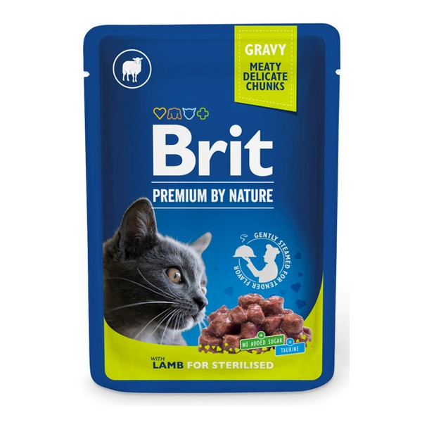 Brit Premium By Nature Cat Sterilised Lamb sos saszetka 100g