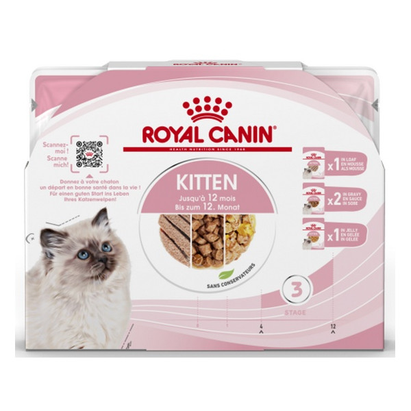 Royal Canin Feline Kitten Multipack karma mokra dla kociąt do 12 miesiąca życia saszetki 4x85g