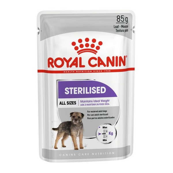 Royal Canin Sterilised karma mokra dla psów dorosłych, wszystkich ras po sterylizacji, pasztet saszetka 85g