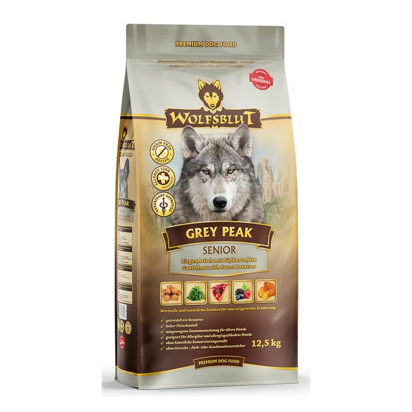 Wolfsblut Dog Grey Peak Senior - koza i bataty 12,5kg