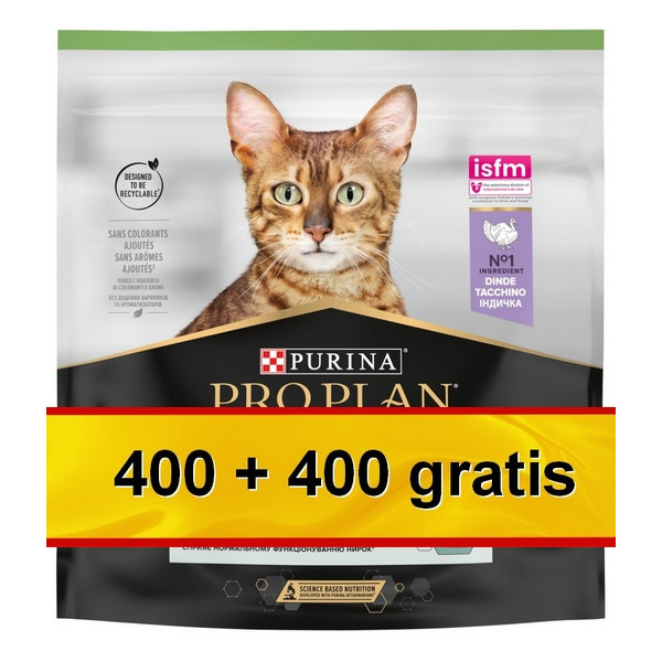 Purina Pro Plan Cat Sterilised Renal Adult Indyk 800g (400+400g gratis)