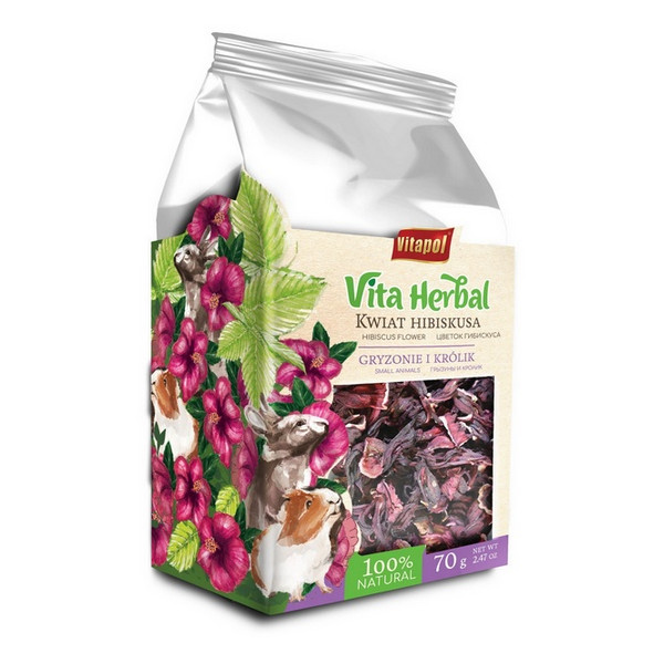 Vitapol Vita Herbal Kwiat hibiskusa dla gryzoni i królika 70g