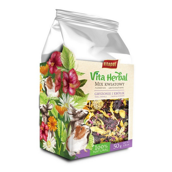 Vitapol Vita Herbal Mix kwiatowy dla gryzoni i królika 50g