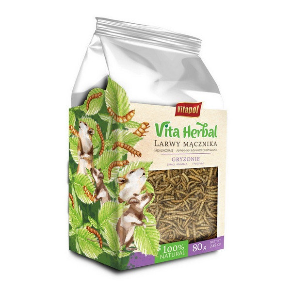 Vitapol Vita Herbal Larwy mącznika dla gryzoni 80g