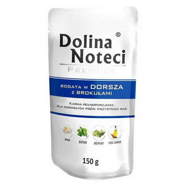 Dolina Noteci Premium Pies Dorsz z brokułami saszetka 150g