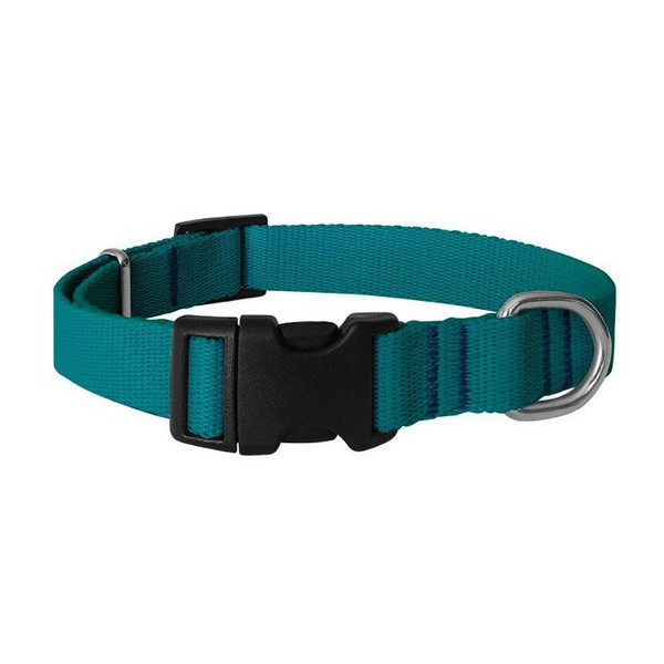 CHABA Obroża taśma regulowana gładka 10mm/33cm morska