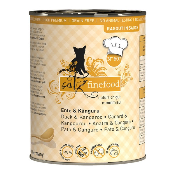 Catz Finefood Ragout N.607 Kaczka i Kangur puszka 380g