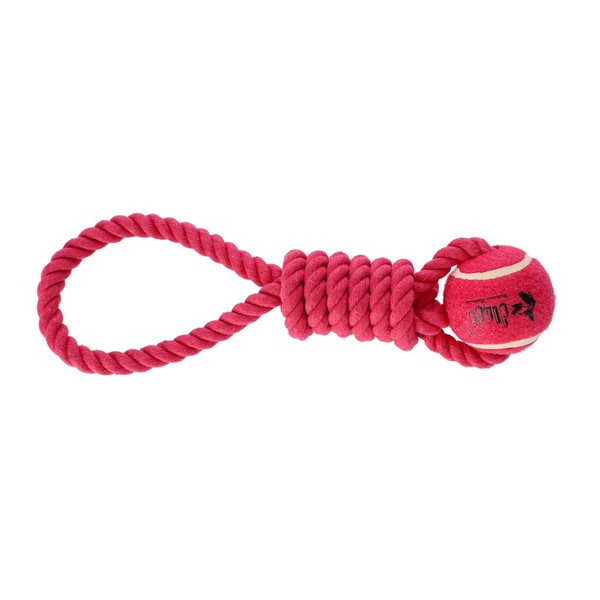 Dingo Zabawka dla psa - Piłka tenisowa z uchwytem Fresh 6,2x41cm różowa