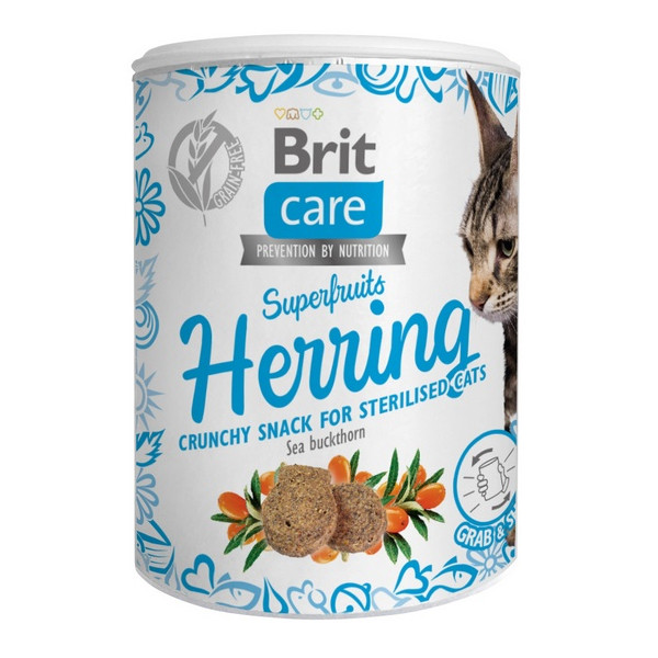 Brit Care Cat Snack Superfruits Herring 100g