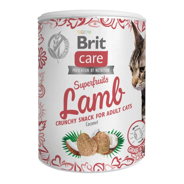 Brit Care Cat Snack Superfruits Lamb 100g