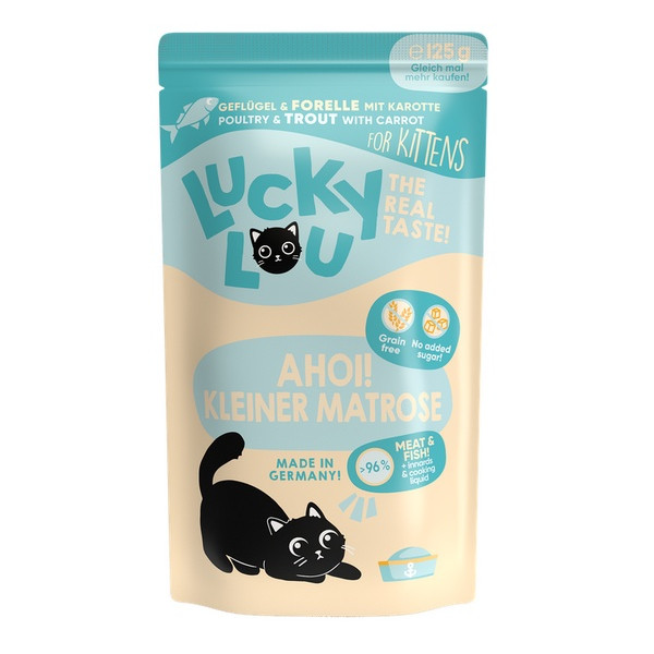 Lucky Lou Lifestage Kitten Drób i pstrąg saszetka 125g