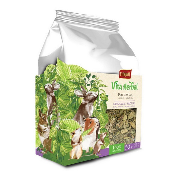 Vitapol Vita Herbal Suszony liść pokrzywy dla gryzoni i królika 50g