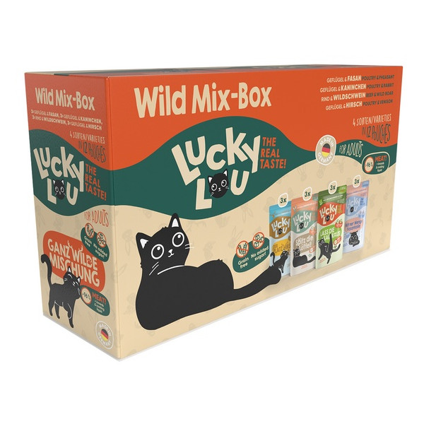 Lucky Lou Lifestage Adult Wild Mix-Box saszetki 12x125g