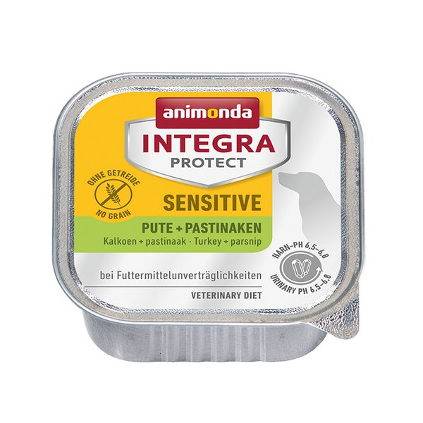 Animonda Integra Protect Sensitive dla psa indyk + pasternak tacka 150g