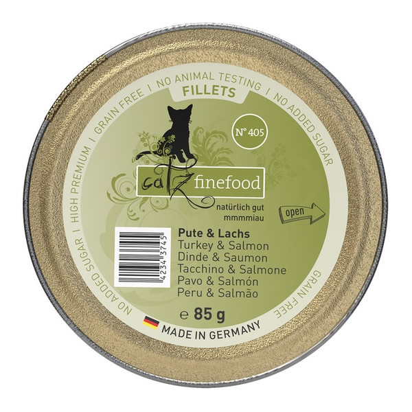 Catz Finefood Filety N.405 Indyk/Łosoś tacka 85g