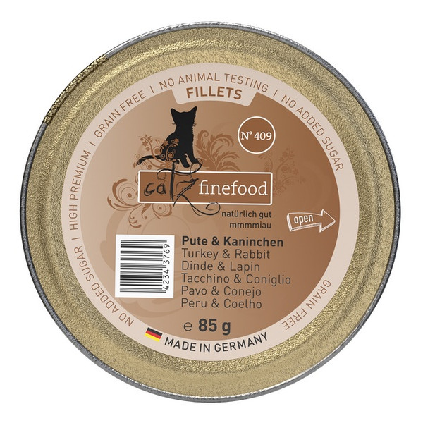 Catz Finefood Filety N.409 Indyk/Królik tacka 85g