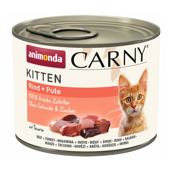 Animonda Carny Kitten Wołowina + Indyk puszka 200g