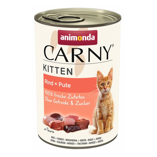 Animonda Carny Kitten Wołowina + Indyk puszka 400g