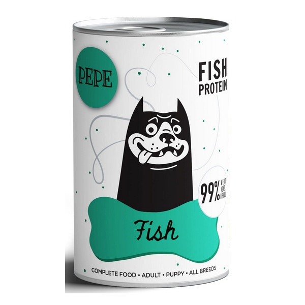 Paka Zwierzaka PEPE Fish (ryby) puszka 400g