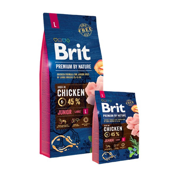 Brit Premium By Nature Junior L Large 15kg