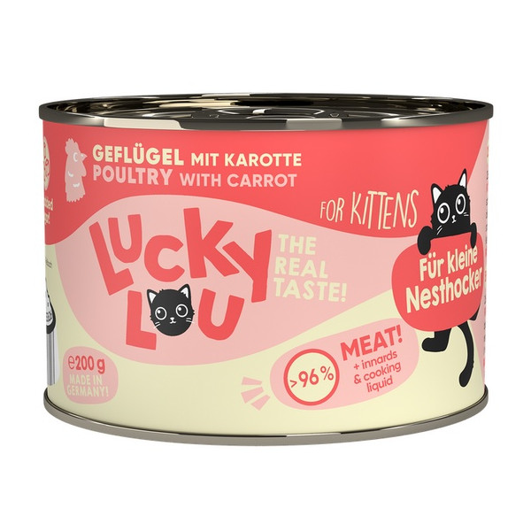 Lucky Lou Lifestage Kitten Drób puszka 200g