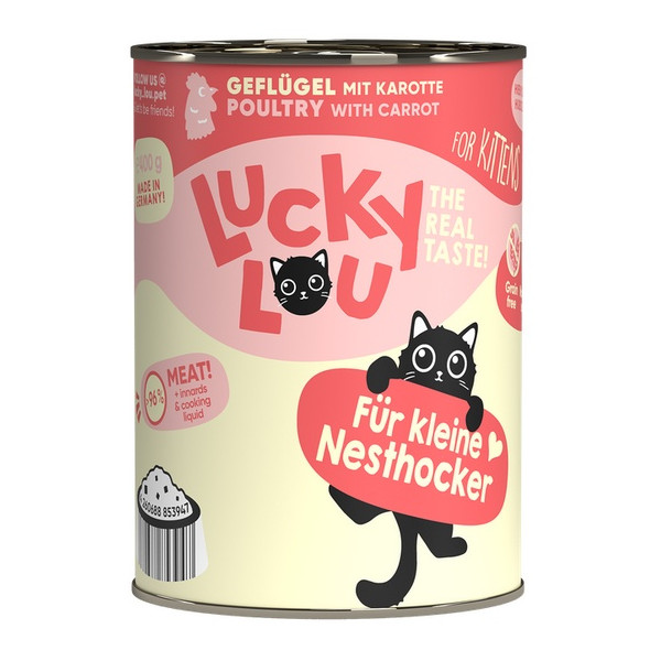 Lucky Lou Lifestage Kitten Drób puszka 400g