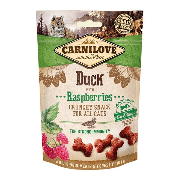 Carnilove Cat Snack Fresh Crunchy Duck+Raspberries 50g