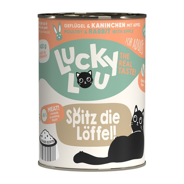 Lucky Lou Lifestage Adult Drób i królik puszka 400g