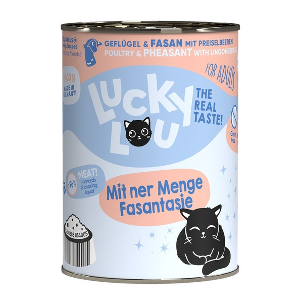 Lucky Lou Lifestage Adult Drób i bażant puszka 400g