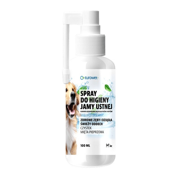 Eurowet Spray do higieny jamy ustnej dla psów i kotów 100ml