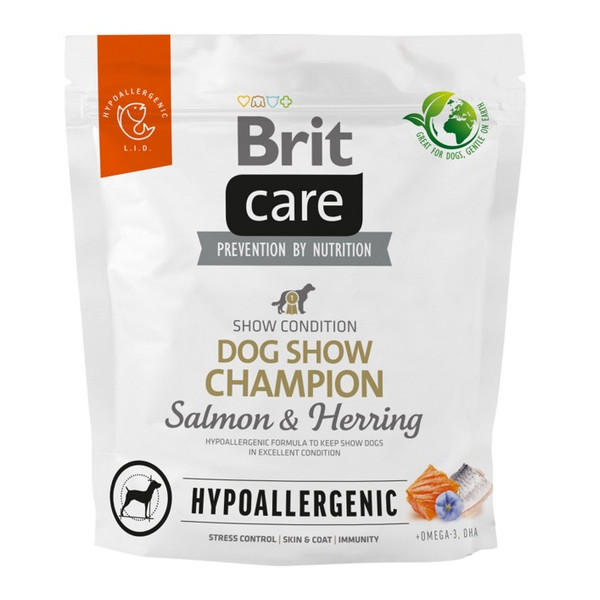 Brit Care Hypoallergenic Dog Show Champion Salmon & Herring 1kg