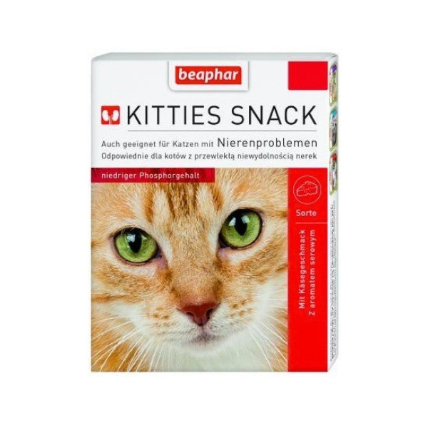 Beaphar Kitties Snack - przysmak dla kotów z wrażliwymi nerkami 75 tabl.