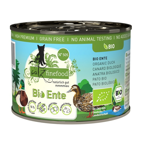 Catz Finefood Bio N.505 Kaczka puszka 200g