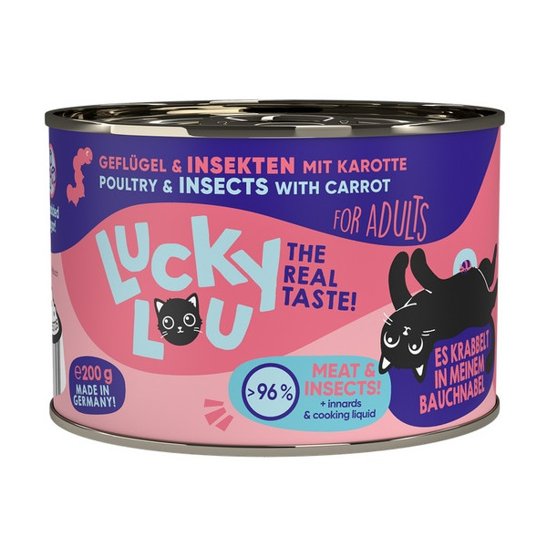 Lucky Lou Lifestage Adult Drób i owady puszka 200g