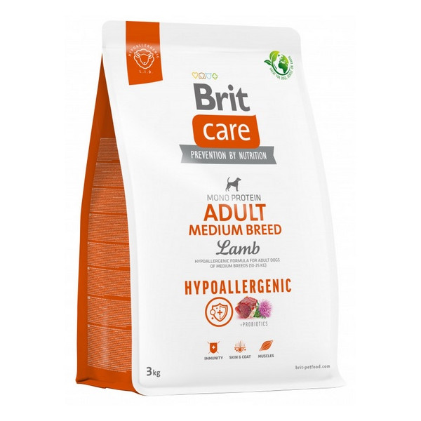 Brit Care Hypoallergenic Adult Medium Lamb 3kg