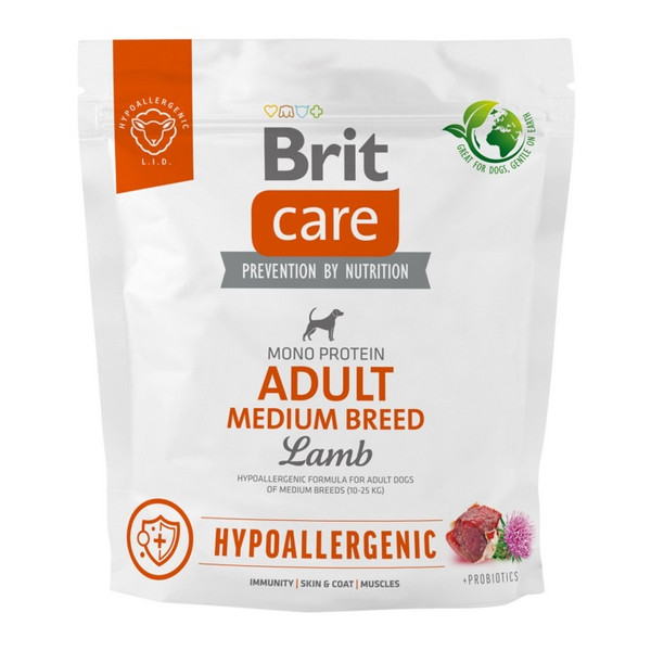 Brit Care Hypoallergenic Adult Medium Lamb 1kg