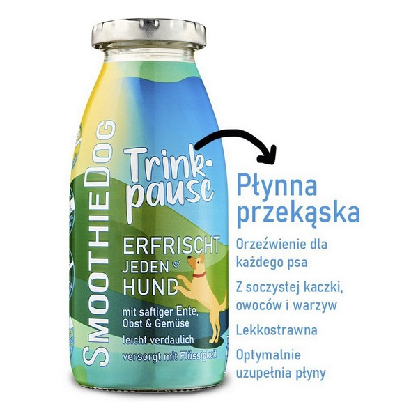 SmoothieDog Płynna przekąska - kaczka 250ml