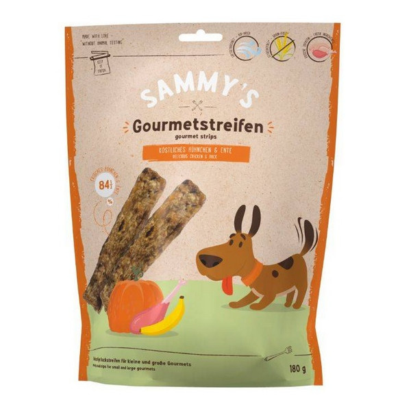 Sammy's Gourmet Strips Chicken & Duck 180g