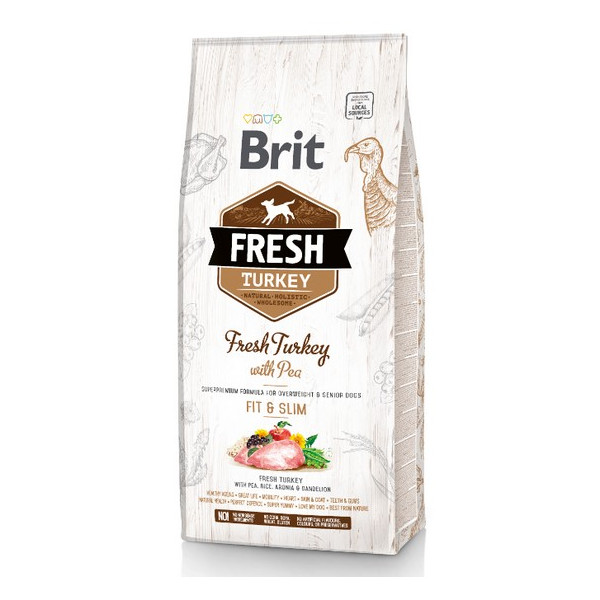 Brit Fresh Dog Adult Light Turkey & Pea 12kg