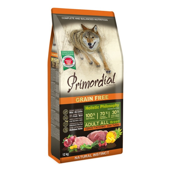 Primordial Dog Grain Free Adult Deer & Turkey 12kg