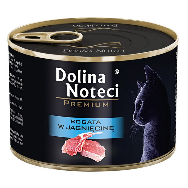 Dolina Noteci Premium Kot Bogata w jagnięcinę puszka 185g