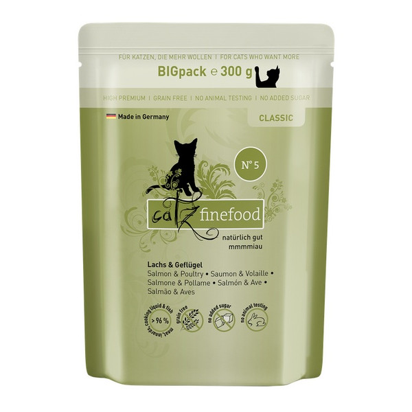 Catz Finefood Classic N.05 Łosoś i drób saszetka 300g