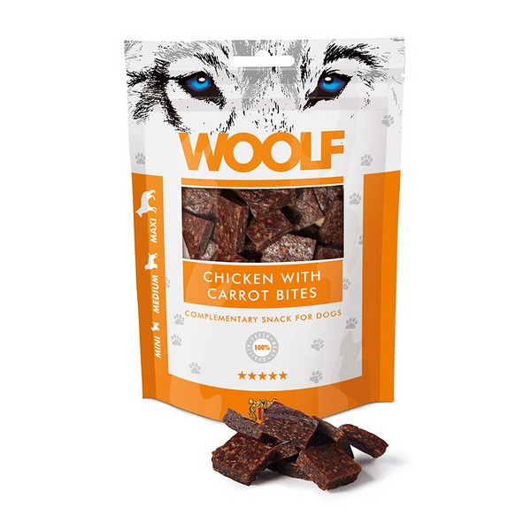 Woolf Chicken With Carrot Bites 100g