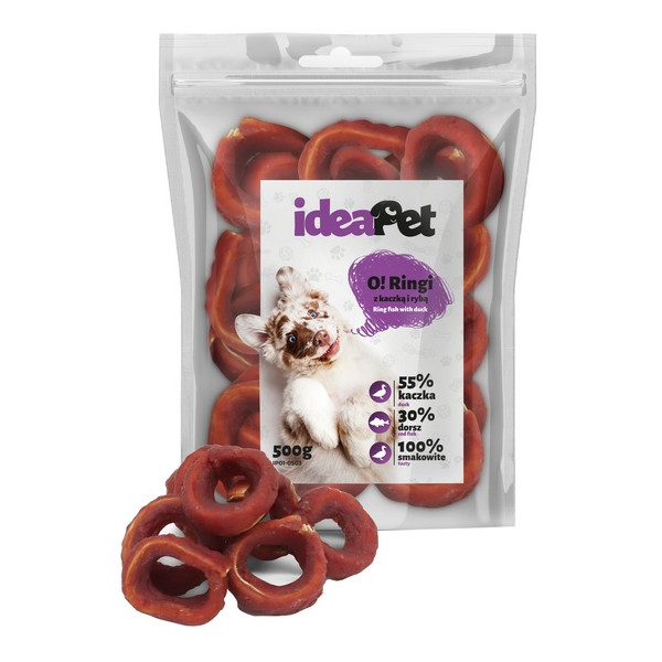 IdeaPet Ringi z kaczką i rybą 500g