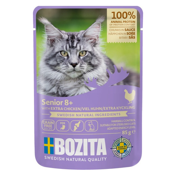 Bozita Cat Senior 8+ Kurczak w sosie saszetka 85g