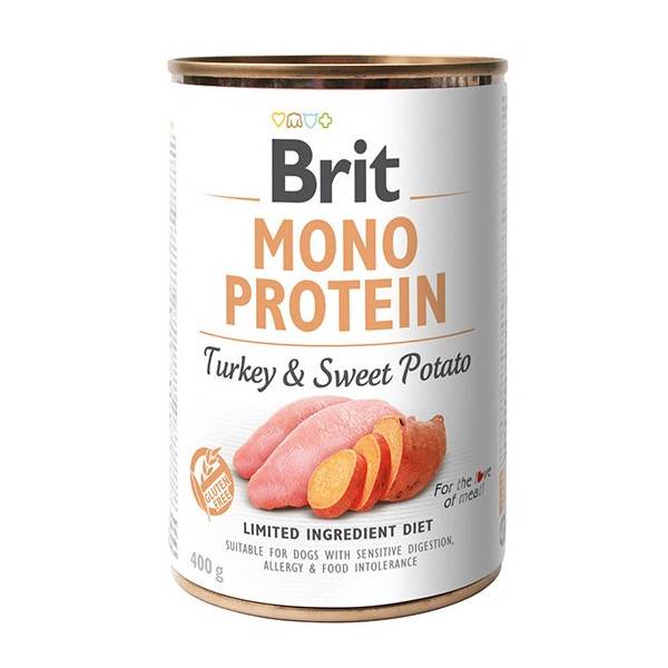 Brit Mono Protein Turkey & Sweet Potato puszka 400g